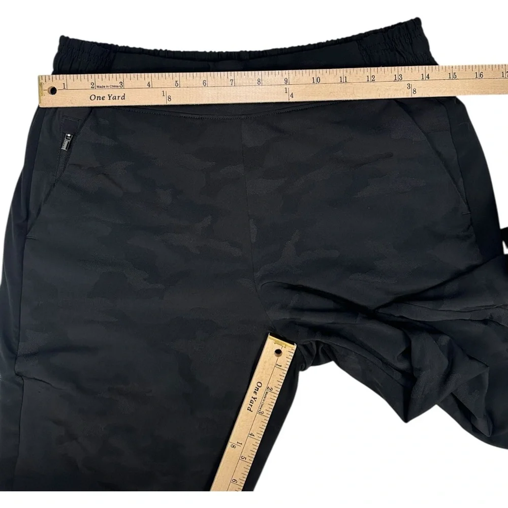 Athleta Brooklyn Textured Lined Black Camo Lux Jogger 6 ‎ #631615